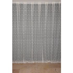 Akça Tekstil 300x260 cm Krem Kuş Model Tek Kanat Dikilmiş Pileli Fon Perde