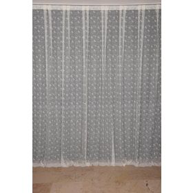 Akça Tekstil 300x260 cm Krem Kuş Model Tek Kanat Dikilmiş Pileli Fon Perde