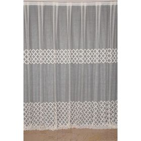 Akça Tekstil 300x260 cm Krem Osmanlı Model Tek Kanat Dikilmiş Pileli Fon Perde