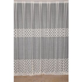 Akça Tekstil 300x260 cm Krem Osmanlı Model Tek Kanat Dikilmiş Pileli Fon Perde
