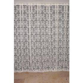 Akça Tekstil 300x260 cm Krem Sarmaşık Tek Kanat Dikilmiş Pileli Fon Perde