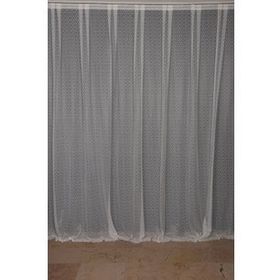 Akça Tekstil 300x260 cm Krem Seyrek Noktalı Model Tek Kanat Hazır Pileli Fon Perde