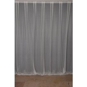 Akça Tekstil 300x260 cm Krem Seyrek Noktalı Model Tek Kanat Hazır Pileli Fon Perde