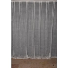Akça Tekstil 300x260 cm Krem Seyrek Noktalı Model Tek Kanat Hazır Pileli Fon Perde