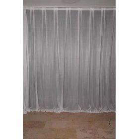 Akça Tekstil 300x260 cm Krem Sık Noktalı Model Tek Kanat Hazır Pileli Fon Perde