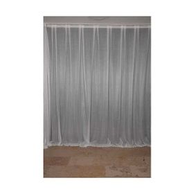 Akça Tekstil 300x260 cm Krem Sık Noktalı Model Tek Kanat Hazır Pileli Fon Perde