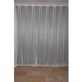Akça Tekstil 300x260 cm Krem Sık Noktalı Model Tek Kanat Hazır Pileli Fon Perde