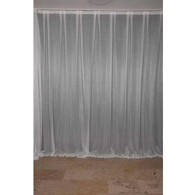 Akça Tekstil 300x260 cm Krem Sık Noktalı Model Tek Kanat Hazır Pileli Fon Perde