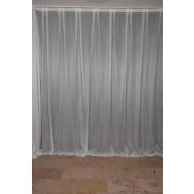 Akça Tekstil 300x260 cm Krem Sık Noktalı Model Tek Kanat Hazır Pileli Fon Perde