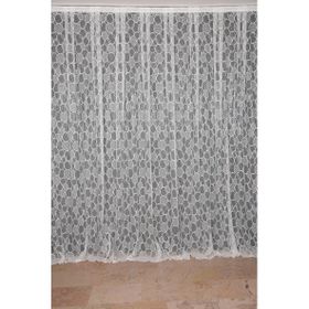 Akça Tekstil 300x260 cm Mor Olimpiyat Krem Tek Kanat Dikilmiş Pileli Fon Perde