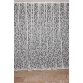 Akça Tekstil 300x260 cm Mor Olimpiyat Krem Tek Kanat Dikilmiş Pileli Fon Perde