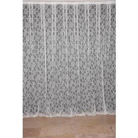 Akça Tekstil 300x260 cm Mor Olimpiyat Krem Tek Kanat Dikilmiş Pileli Fon Perde