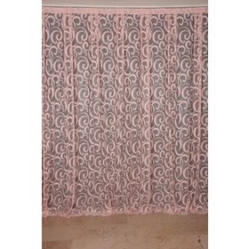 Akça Tekstil 300x260 cm Pudra Ay Modeli Tek Kanat Hazır Dikilmiş Pileli Fon Perde