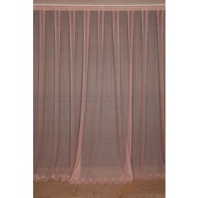 Akça Tekstil 300x260 cm Pudra Dar Etek Tek Kanat Hazır Dikilmiş Pileli Fon Perde