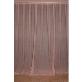 Akça Tekstil 300x260 cm Pudra Dar Etek Tek Kanat Hazır Dikilmiş Pileli Fon Perde