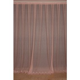 Akça Tekstil 300x260 cm Pudra Dar Etek Tek Kanat Hazır Dikilmiş Pileli Fon Perde