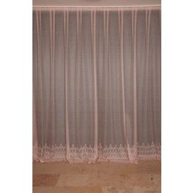 Akça Tekstil 300x260 cm Pudra Geniş Etek Model Tek Kanat Hazır Pileli Fon Perde