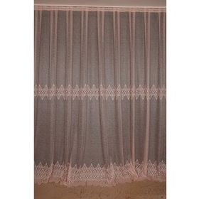 Akça Tekstil 300x260 cm Pudra Göbekli Model Tek Kanat Hazır Dikilmiş Pileli Fon Perde