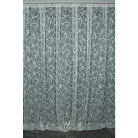 Akça Tekstil 300x260 cm Pudra Mermer Model Tek Kanat Dikilmiş Pileli Fon Perde