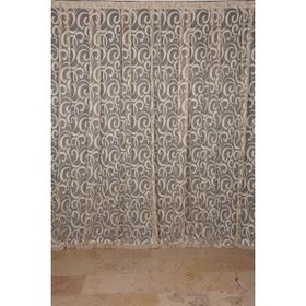 Akça Tekstil 300x260 cm Vizon Ay Modeli Tek Kanat Hazır Dikilmiş Pileli Fon Perde