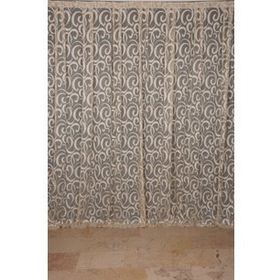 Akça Tekstil 300x260 cm Vizon Ay Modeli Tek Kanat Hazır Dikilmiş Pileli Fon Perde