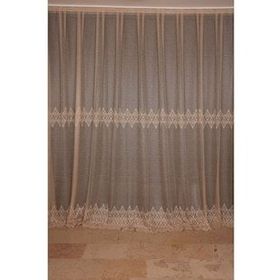 Akça Tekstil 300x260 cm Vizon Göbekli Model Tek Kanat Hazır Dikilmiş Pileli Fon Perde
