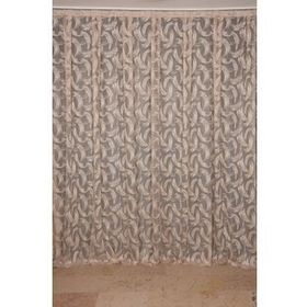 Akça Tekstil 300x260 cm Vizon Kılınç Model Tek Kanat Hazır Pileli Fon Perde