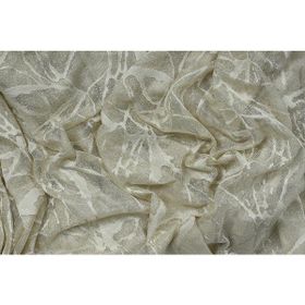 Akça Tekstil 300x260 cm Vizon Mermer Model Tek Kanat Dikilmiş Pileli Fon Perde