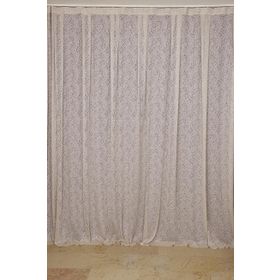 Akça Tekstil 300x260 cm Vizon Mikro Model Tek Kanat Hazır Dikilmiş Pileli Fon Perde