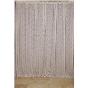 Akça Tekstil 300x260 cm Vizon Mikro Model Tek Kanat Hazır Dikilmiş Pileli Fon Perde