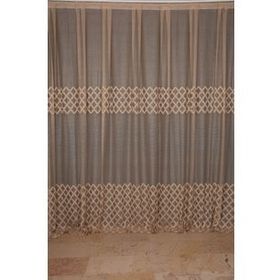 Akça Tekstil 300x260 cm Vizon Osmanlı Model Tek Kanat Dikilmiş Pileli Fon Perde
