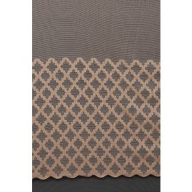 Akça Tekstil 300x260 cm Vizon Osmanlı Model Tek Kanat Dikilmiş Pileli Fon Perde