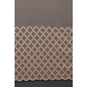 Akça Tekstil 300x260 cm Vizon Osmanlı Model Tek Kanat Dikilmiş Pileli Fon Perde