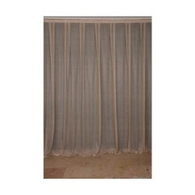 Akça Tekstil 300x260 cm Vizon Sık Noktalı Model Tek Kanat Hazır Pileli Fon Perde