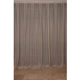 Akça Tekstil 300x260 cm Vizon Sık Noktalı Model Tek Kanat Hazır Pileli Fon Perde
