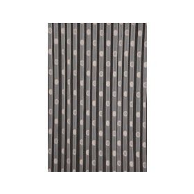 Akça Tekstil 300x270 cm 3 m Krem Puanlı Hazır Düğmeleri Dikilmiş Kupon İp Perde