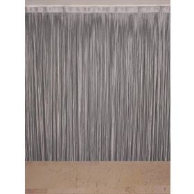 Akça Tekstil 300x270 cm Gri Düz Model Hazır İp Perde