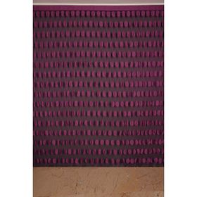 Akça Tekstil 300x270 cm Mor Büyük Puanlı Model İp Hazır Perde