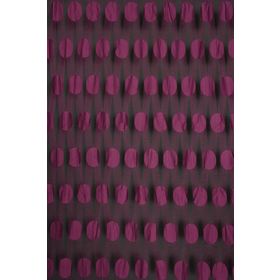Akça Tekstil 300x270 cm Mor Büyük Puanlı Model İp Hazır Perde