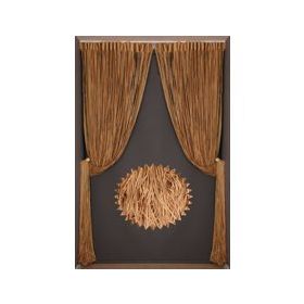 Akça Tekstil 300x280 cm Gold Düz Model Hazır İp Perde