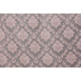 Akça Tekstil 75x260 cm Pembe Damaks Model Tek Kanat Hazır Dikilmiş Pileli Fon Perde