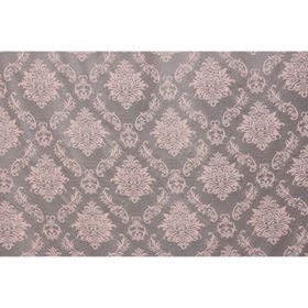 Akça Tekstil 75x260 cm Pembe Damaks Model Tek Kanat Hazır Dikilmiş Pileli Fon Perde