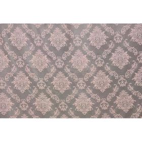 Akça Tekstil 75x260 cm Pembe Damaks Model Tek Kanat Hazır Dikilmiş Pileli Fon Perde