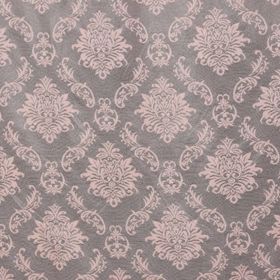 Akça Tekstil 75x260 cm Pembe Damaks Model Tek Kanat Hazır Dikilmiş Pileli Fon Perde