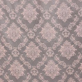Akça Tekstil 75x260 cm Pembe Damaks Model Tek Kanat Hazır Dikilmiş Pileli Fon Perde