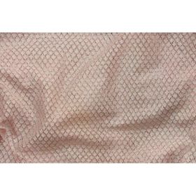 Akça Tekstil 75x260 cm Pudra Petek Model Koyu Vizon Tek Kanat Pileli Fon Perde