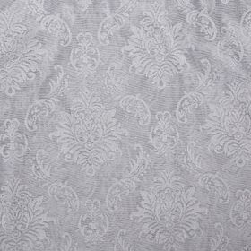 Akça Tekstil Gri 75x260 cm Damaks Hazır dikilmiş Pileli Fon Perde