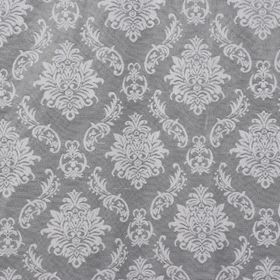Akça Tekstil Gri 75x260 cm Damaks Hazır dikilmiş Pileli Fon Perde