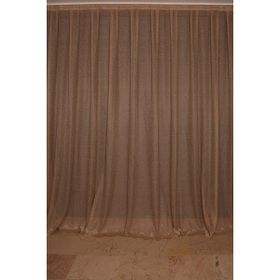 Akça Tekstil Vizon 300x260 cm Dar Etek Model Hazır Dikilmiş Pileli Fon Perde