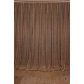 Akça Tekstil Vizon 300x260 cm Dar Etek Model Hazır Dikilmiş Pileli Fon Perde